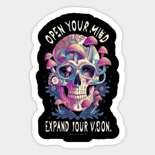 open your mind Sticker